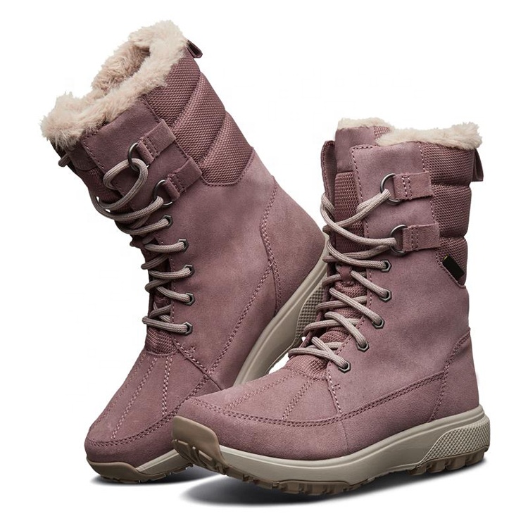 Custom Logo Design Fur OEM ODM Service New Fashion China Box Adult Customized Logo Warm Waterproof Botas Women Winter Snow Boots