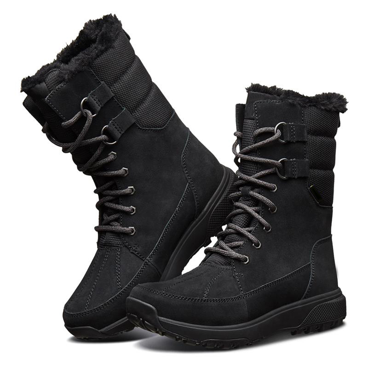 Hoʻolālā Logo Hoʻolālā Fur OEM ODM Service New Fashion China Box Adult Customized Logo Warm Waterproof Botas Women Winter Snow Boots