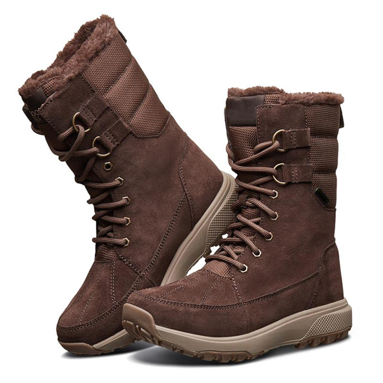 Hoʻolālā Logo Hoʻolālā Fur OEM ODM Service New Fashion China Box Adult Customized Logo Warm Waterproof Botas Women Winter Snow Boots