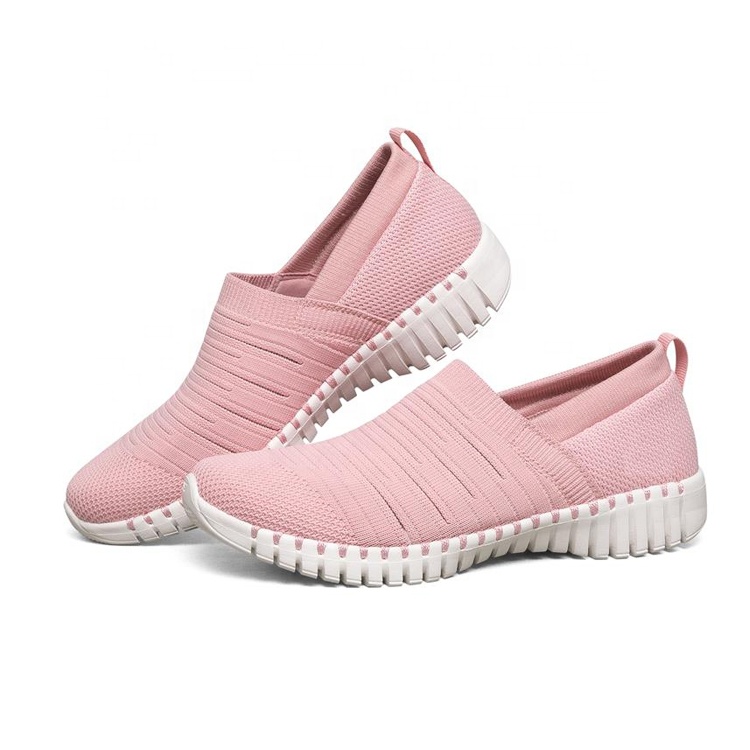 China Suppliers Brand Footwear Fashion Light Weight Loafers Breathable Flat Women Summer Casual Shoes