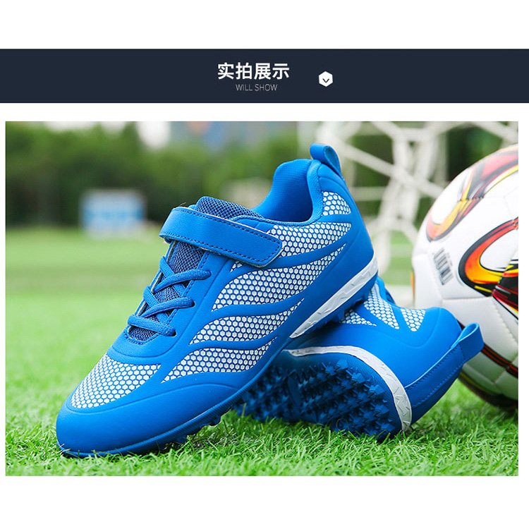 China OEM  ODM Service  Microfiber Leather Waterproof Outdoor Turf Soccer Shoes For Boys Girls