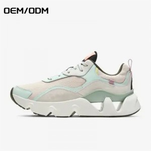 China Custom Footwear Breathable Platform Casual Sneaker Mga Babaye nga Lalaki nga Disenyo sa Fashion Mga Sapatos sa Sports sa Hamtong