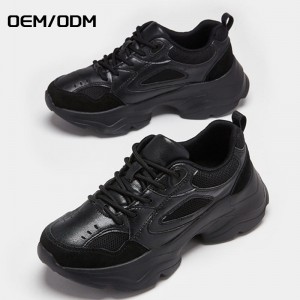 China Lace-up Mesh Lightweight Comfortable Breathable Walking Sneakers Clunky Shoes