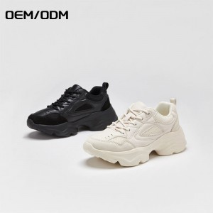 China Lace-up Mesh Lightweight Comfortable Breathable Walking Sneakers Clunky Shoes