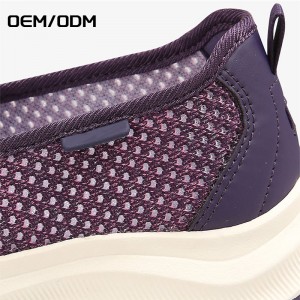 Comfortable and breathable knitted slip on flat causal men shoes sports sneakers